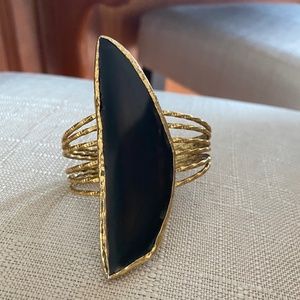 South Moon Under Black Onyx Gemstone Bangle